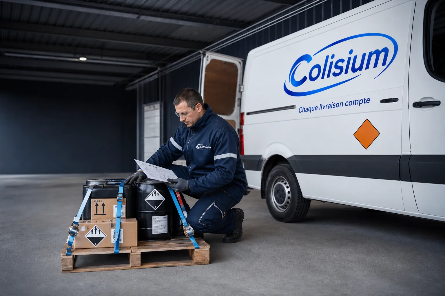 Préparation réglementée d’un transport ADR par Colisium