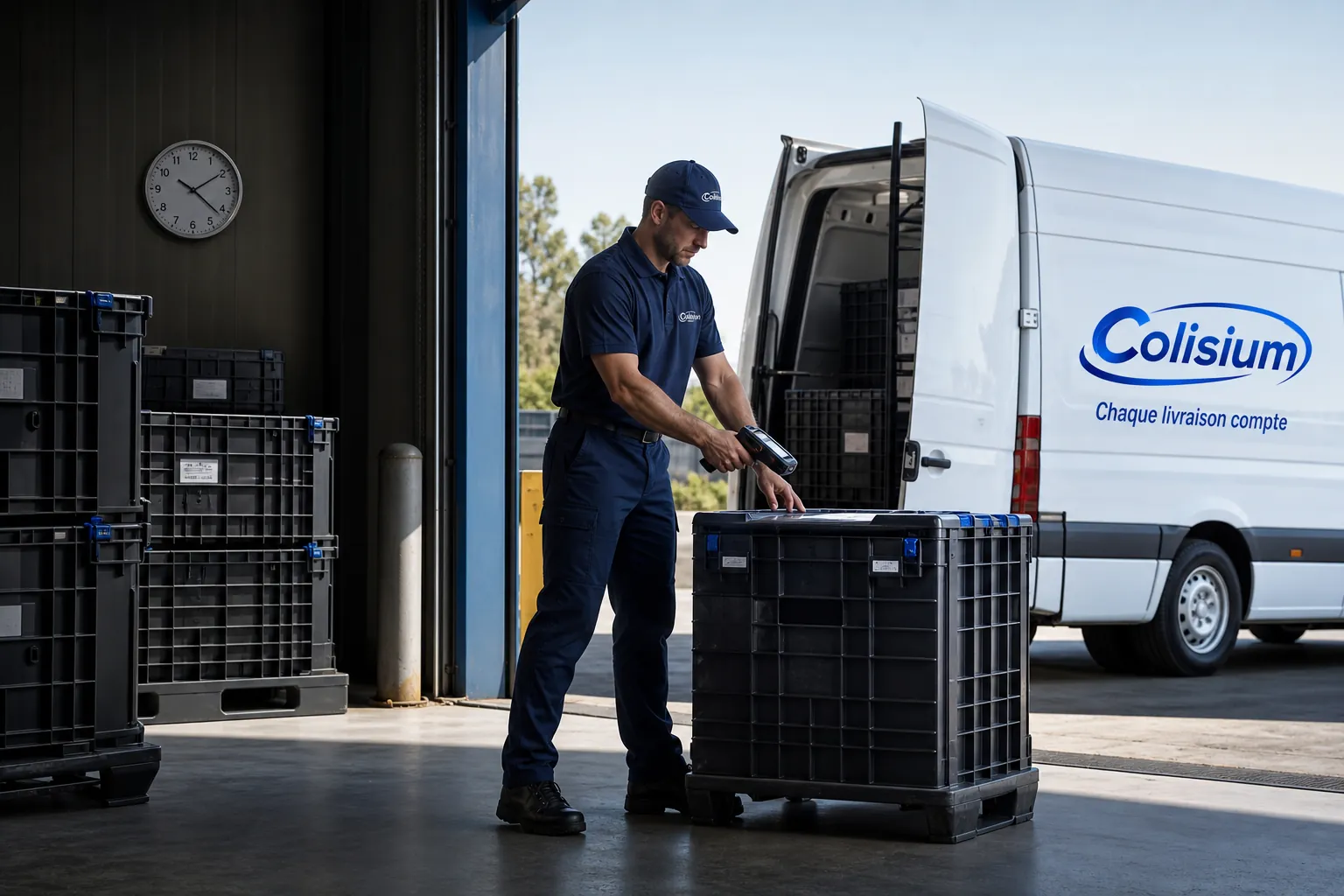 Contrôle d’une navette intersites par un conducteur Colisium