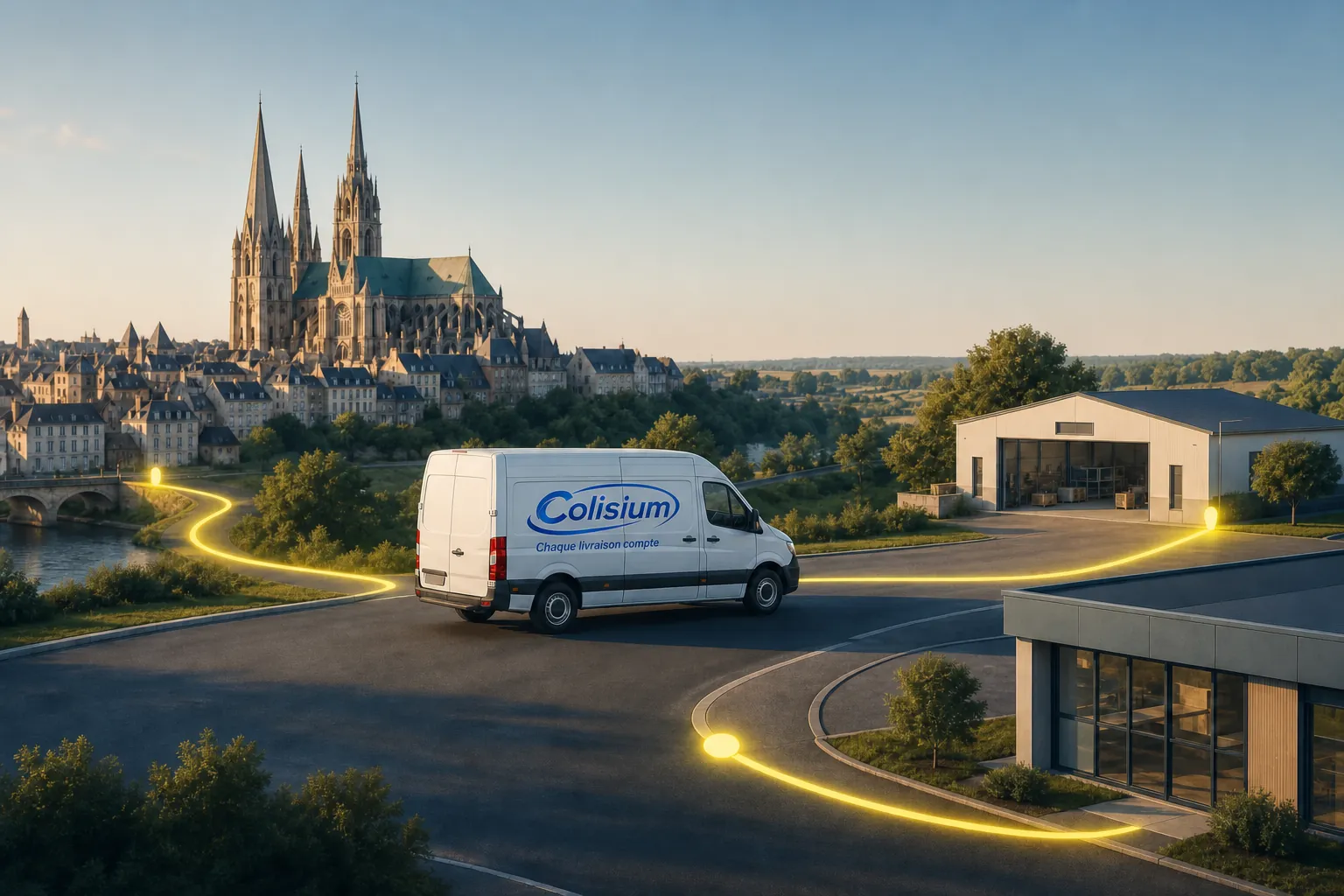 Illustration d’une course locale au départ de Chartres