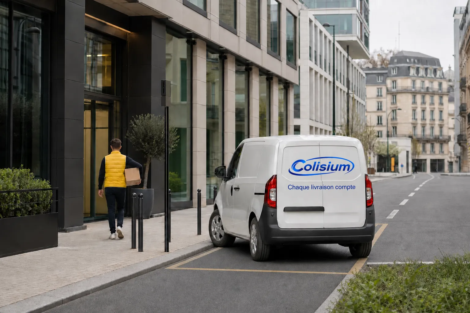 Livraison urbaine assurée par un conducteur Colisium